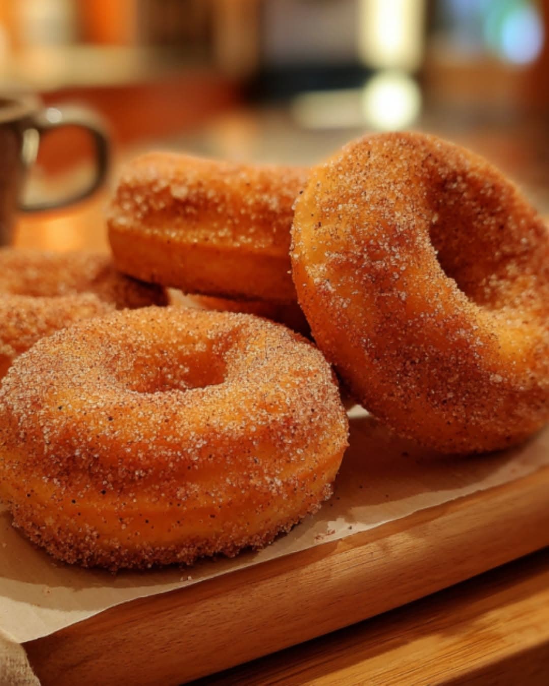 Air Fryer Pumpkin Spice Donuts