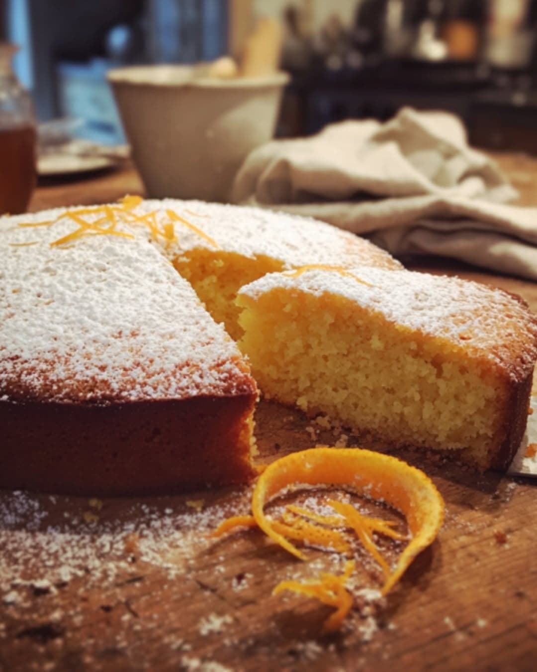 Citrus and Almond Pudding Cake