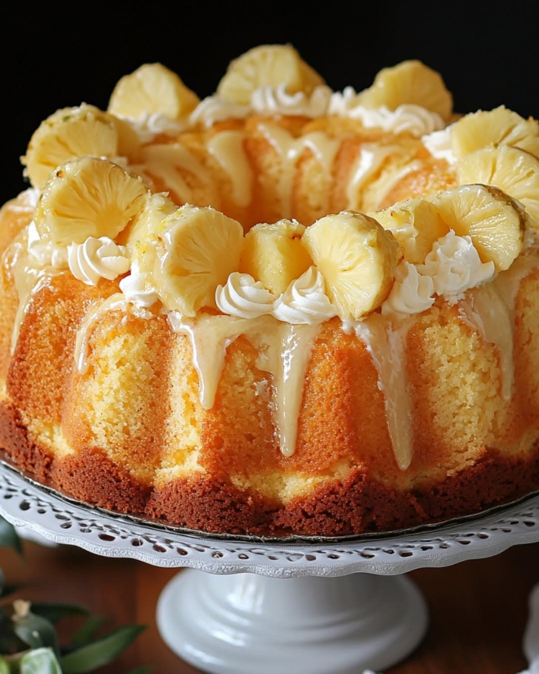 Classic Pineapple Cream Cheese Pound Cake