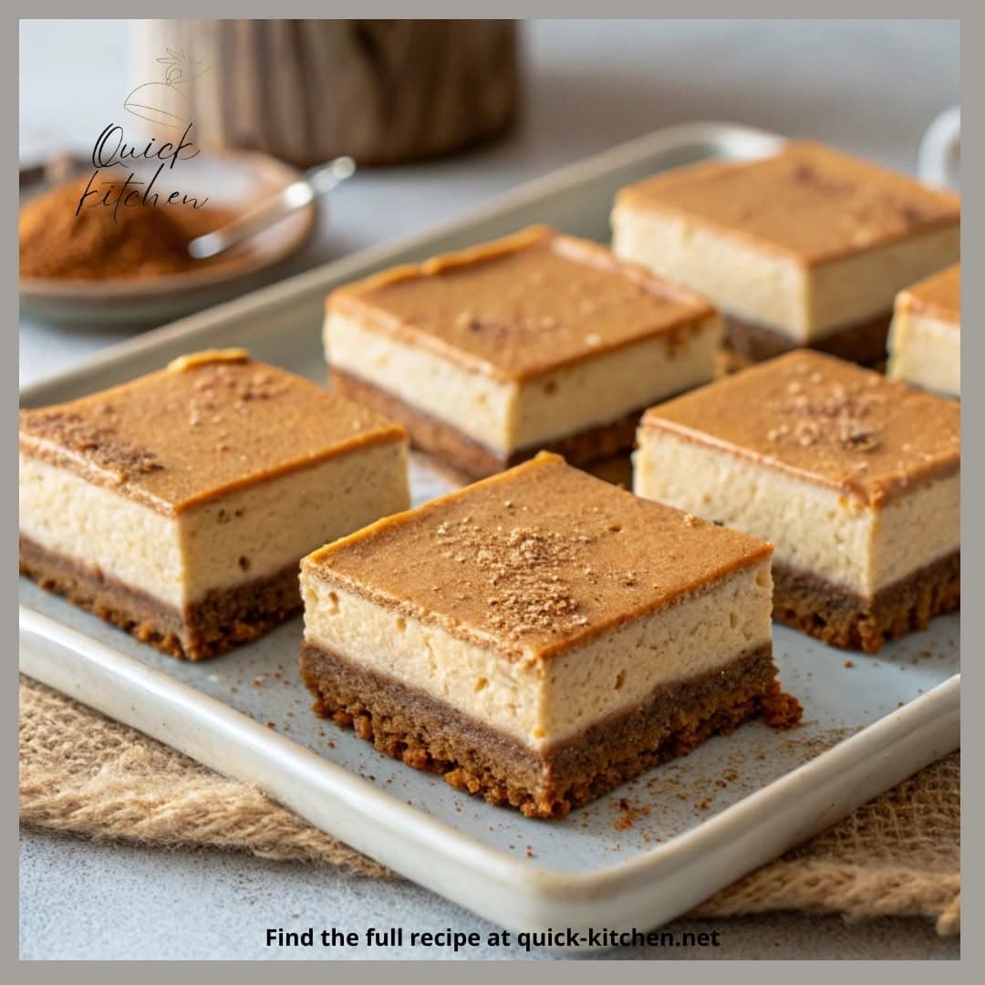 Gingerbread Cheesecake Squares