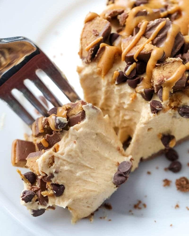 4 Ingredient Chocolate Peanut Butter Pie