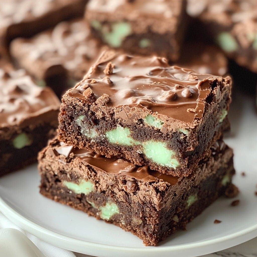 Andes Mint Cookie Brownies