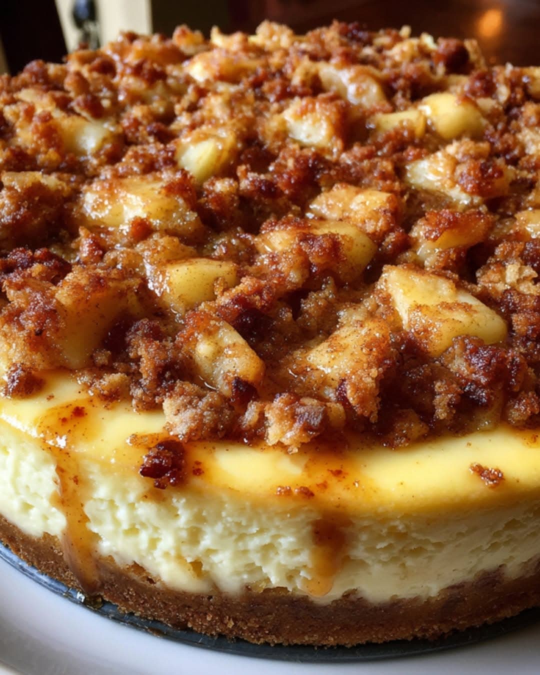 Apple Crumble Cheesecake