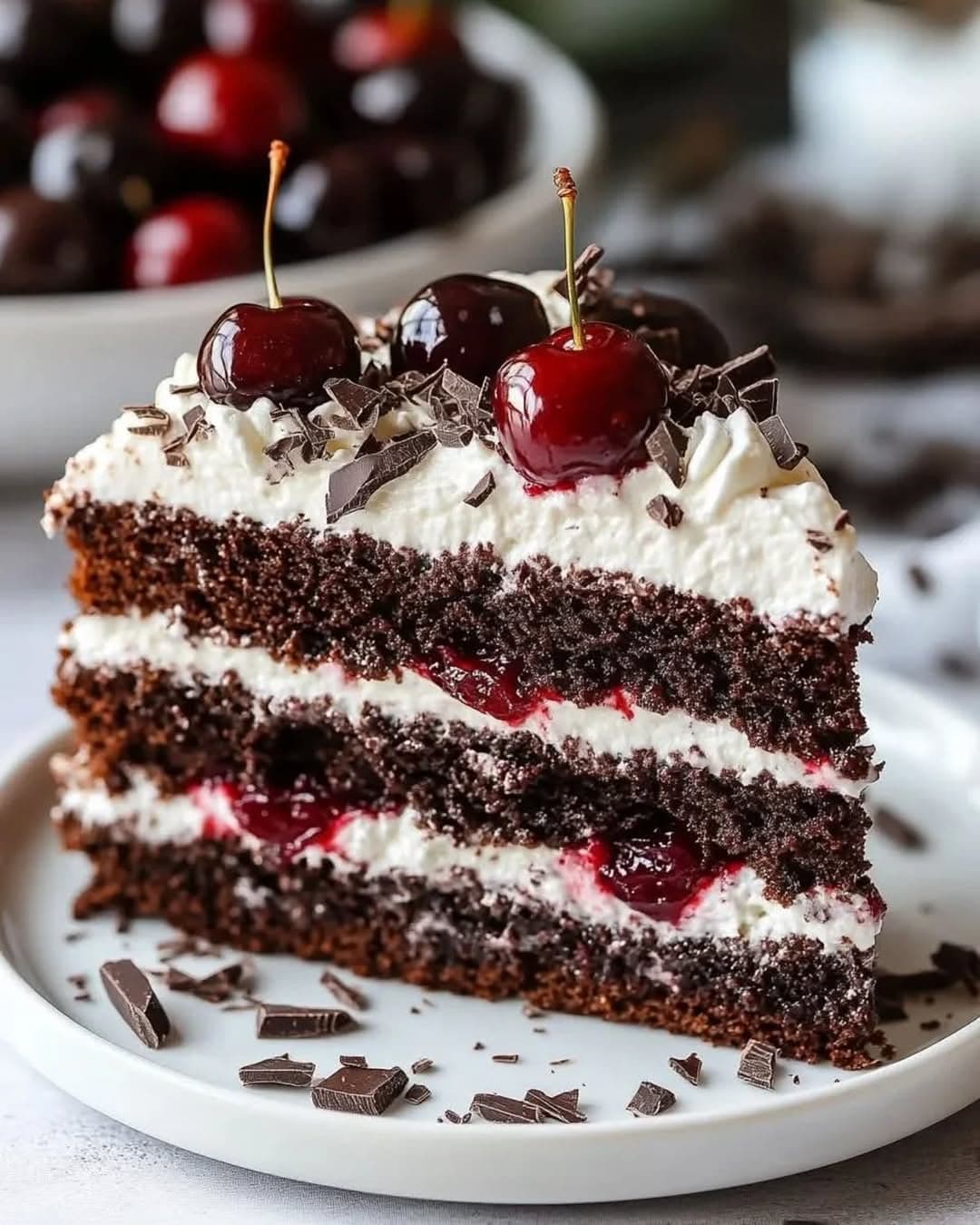 Black Forest Chocolate Cherry Cake