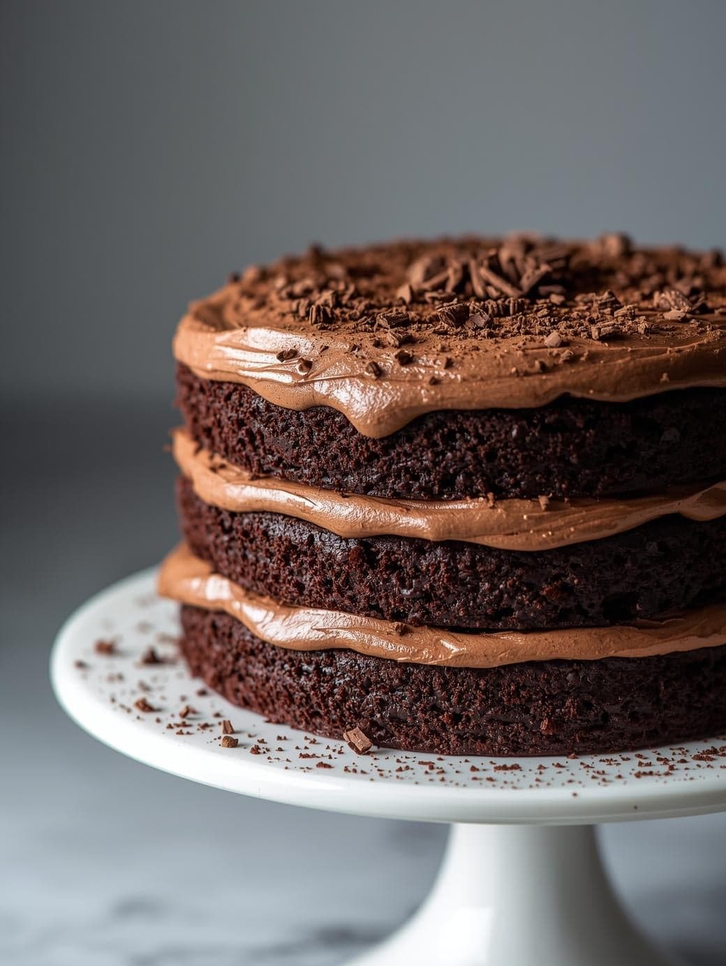 Chocolate Cream Layer Cake Recipe