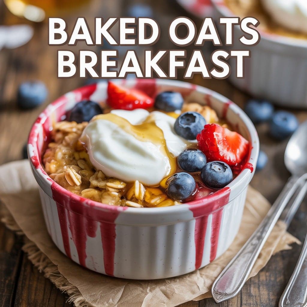 Golden Single-Serve Berry Oat Bake