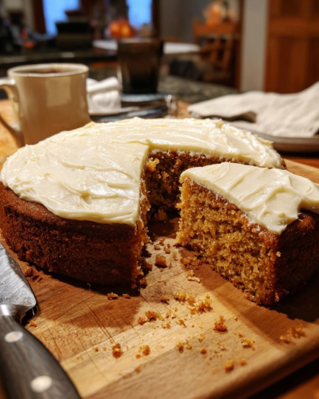 Maple Spice Cake with Cream Cheese Frosting