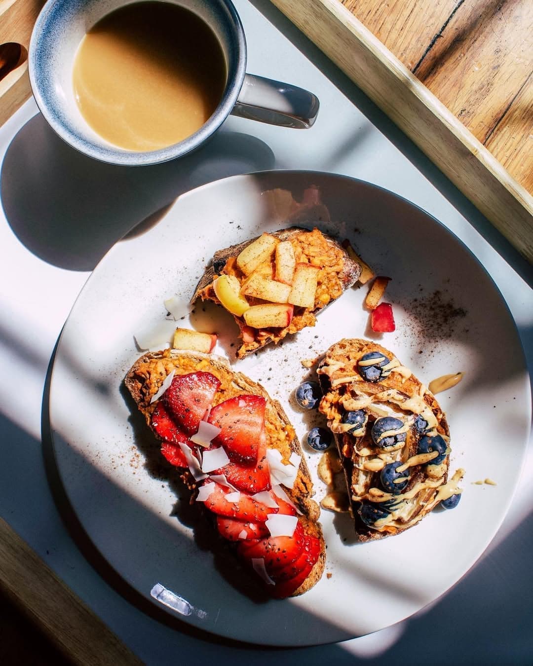Mashed Sweet Potato Toast