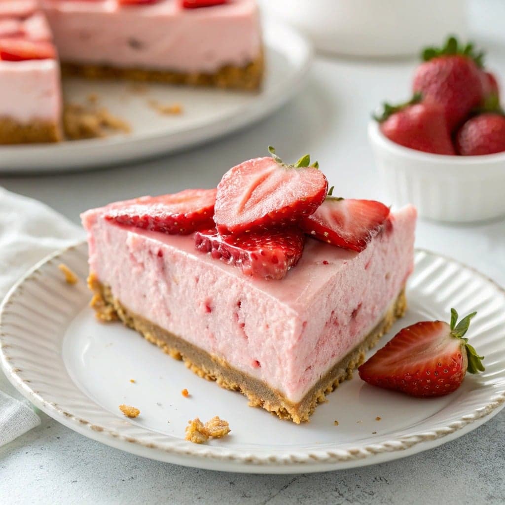 No-Bake Strawberry Cheesecake