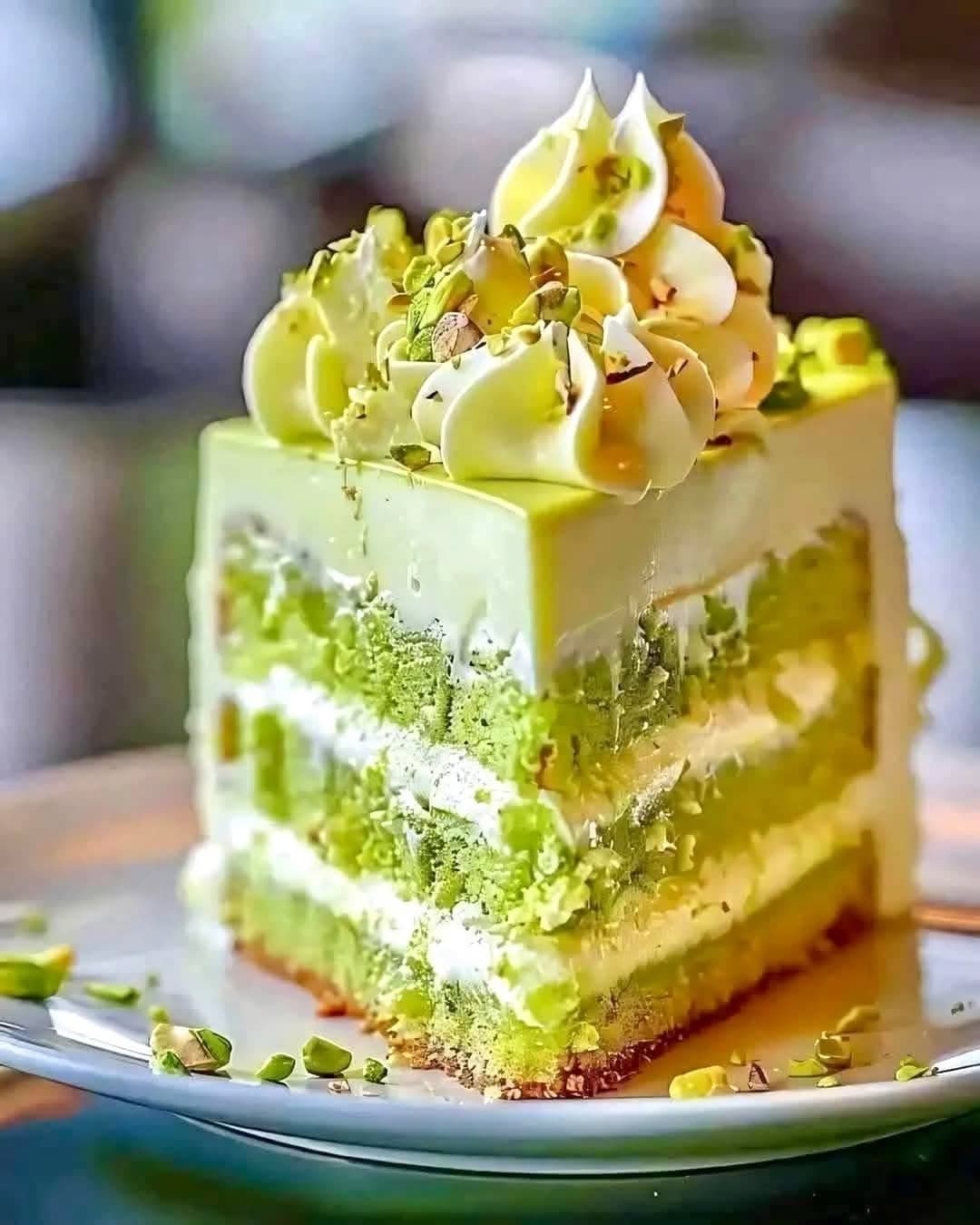 Pistachio Cream Cake