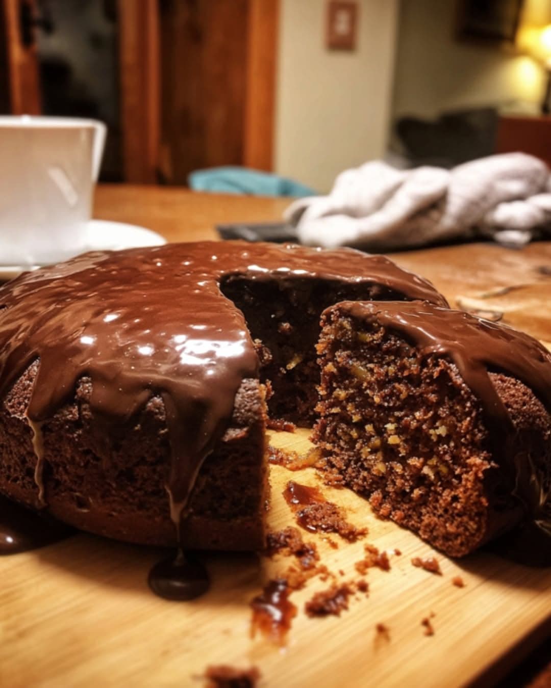 Sticky Chocolate Banana Date Cake