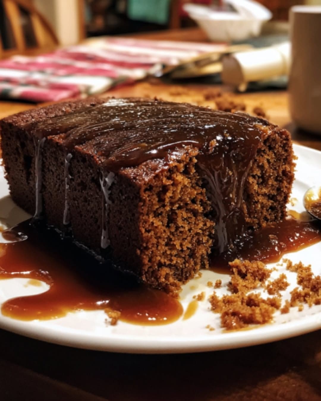 Sticky Gingerbread Cake With Toffee Sauce