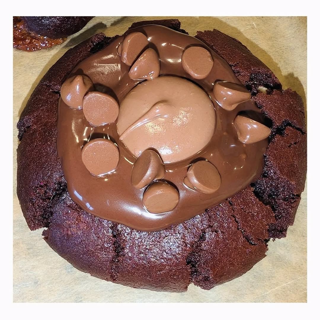 Triple Chocolate Caramel Cookies