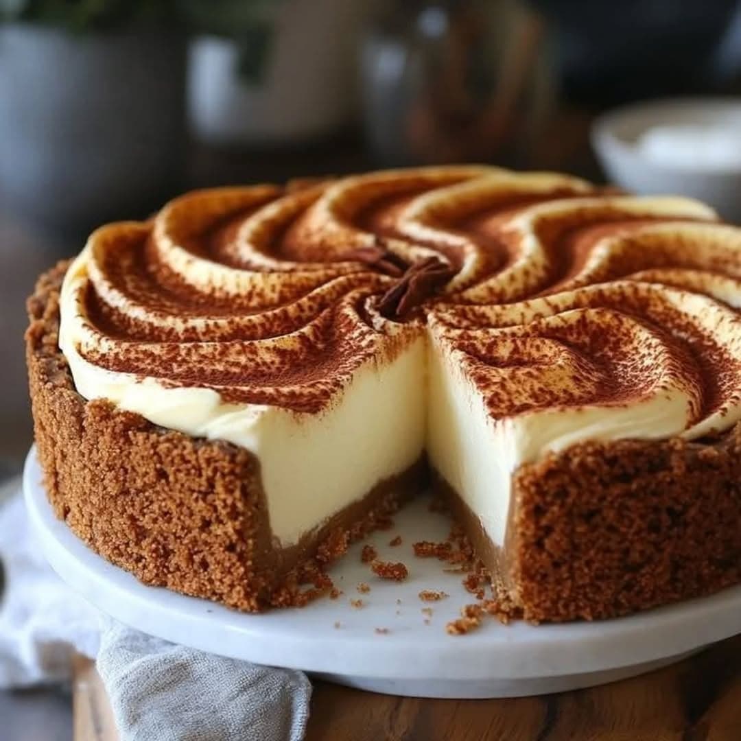 Velvety Tiramisu Cheesecake Delight